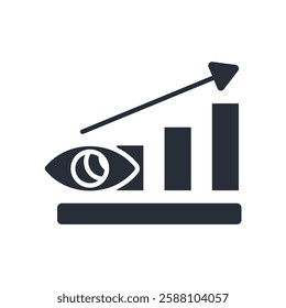 Predictive analytics icon. vector.Editable stroke.linear style sign for use web design,logo.Symbol illustration.