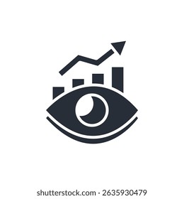 predictive analytics icon. vector.Editable stroke.linear style sign for use web design,logo.Symbol illustration.