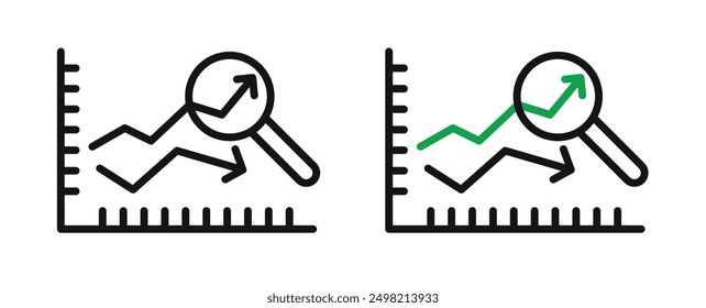 Predictive Analytics iconicon vector collection in outlined and solid style