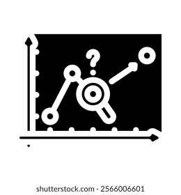 predictive analytics machine learning glyph icon vector. predictive analytics machine learning sign. isolated symbol illustration