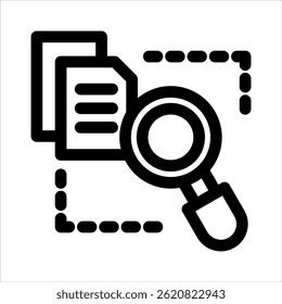 Ícone De Outline De Análise Preditiva. Ilustração de vetor simples no plano de fundo branco