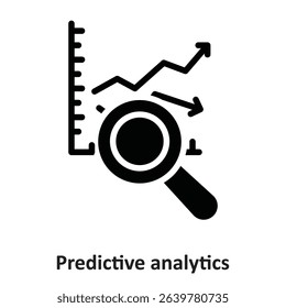 Predictive analytics Vector Icon which can easily modify or edit
