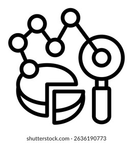 Predictive Chart Icon Element For Design