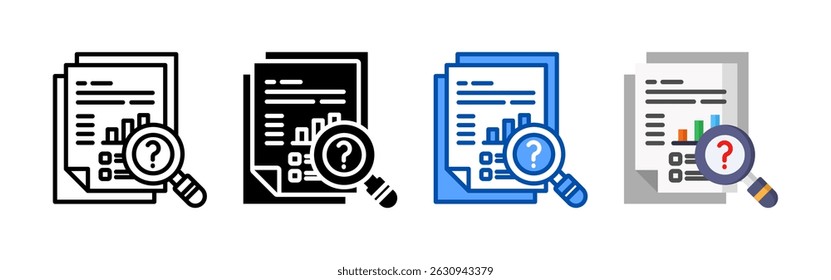 Conjunto de conjuntos de ícones de dados preditivos. Coleção de ícones de estilo múltiplo perfeita para sites, aplicativos e apresentações. Coleção de ícones de vetor simples