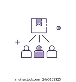 Predictive Demand Forecasting Vector Icon Design