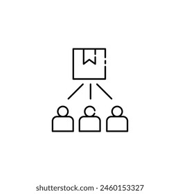 Predictive Demand Forecasting Vector Icon Design