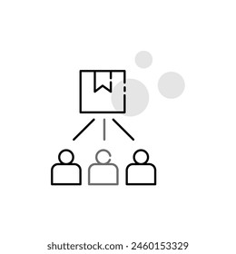 Predictive Demand Forecasting Vector Icon Design