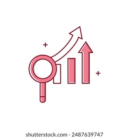 Predictive Demand Forecasting Vector Icon Design