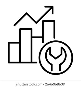 Predictive maintenance icon  Illustration vector concept
