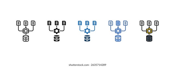 Predictive Modeling   icon sets collection multi style