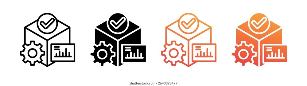 Predictive Multi Style Icon Set Vector