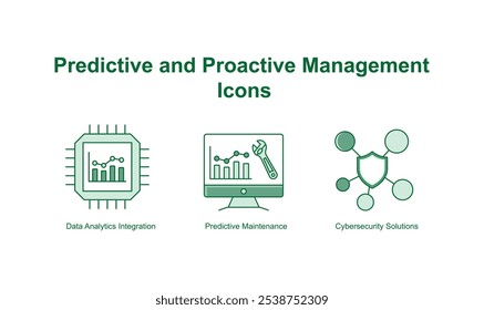 Predictive and Proactive Management", Manutenção Preditiva, Integração de Análise de Dados, Soluções de Segurança Cibernética.