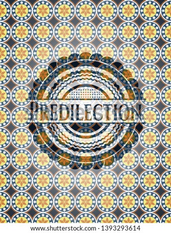 Predilection arabesque style emblem. arabic decoration.