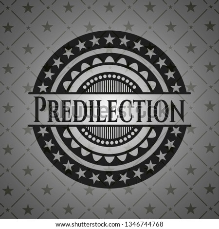 Predilection black emblem. Vintage.