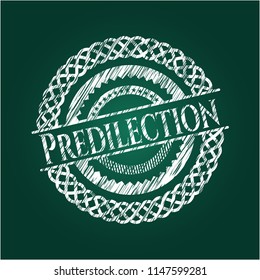 Predilection chalkboard emblem