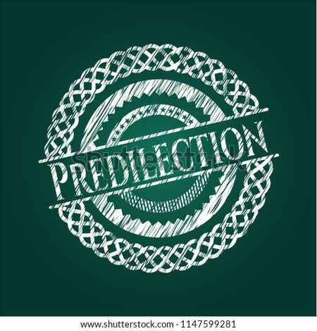 Predilection chalkboard emblem