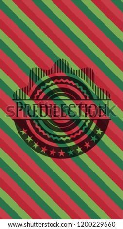Predilection christmas badge background.