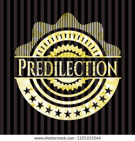 Predilection gold badge or emblem