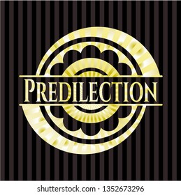 Predilection gold shiny badge