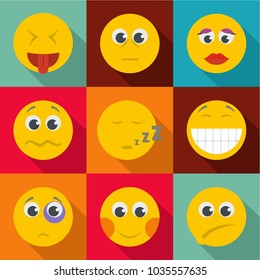 Predilection icons set. flat set of 9 predilection vector icons for web isolated on white background