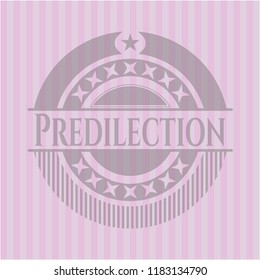 Predilection realistic pink emblem