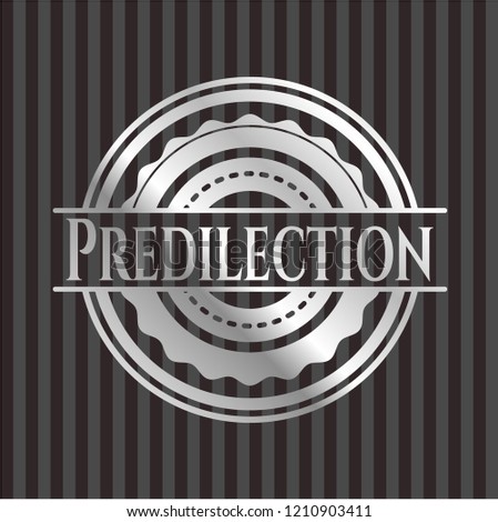 Predilection silver emblem or badge