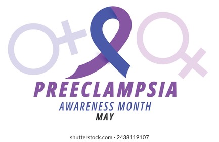 Preeclampsia awareness month. background, banner, card, poster, template. Vector illustration.