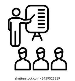 Preentation Vector Line Icon Design
