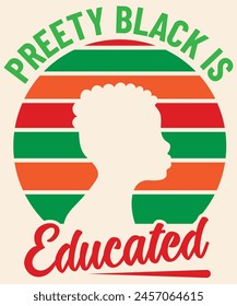 Preety black is educated Graphic Design