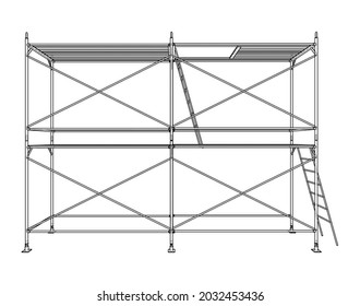 Scaffolding elevation details in AutoCAD 2d dwg file  Cadbull