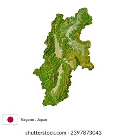,Prefecture of Japan Topographic Map (EPS)