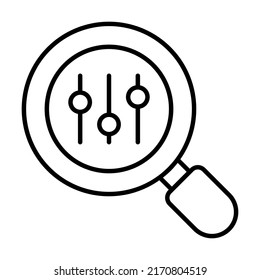 preference Finance Related Vector Line Icon. Editable Stroke Pixel Perfect.