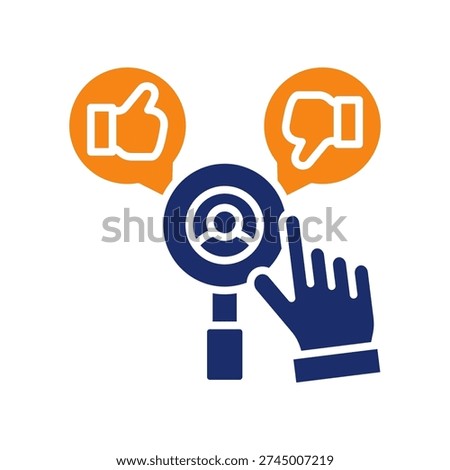 Preference Model Icon color glyph Vector Illustration