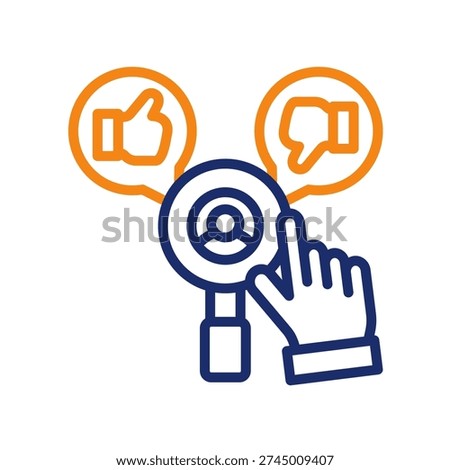 Preference Model Icon color line Vector Illustration