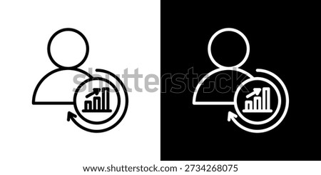 Preference Shift Icon In Black and White Line Style