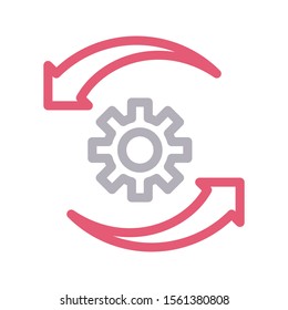 preference vector colour line icon 
