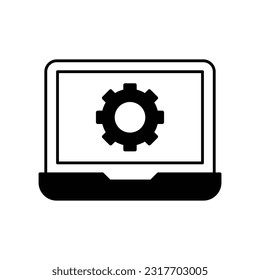 Preferencias Icono de vector de glifo que puede editar o modificar fácilmente 

