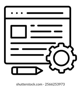 Preferences Icon Element For Design