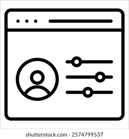Preferences Icon Element For Design