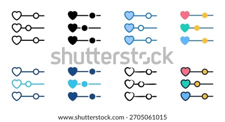 Preferences icon set multiple style collection 
