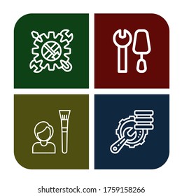 preferences simple icons set. Contains such icons as Tool, Tools, Optimization, can be used for web, mobile and logo