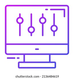 preferences vector icon. Illustration for graphic and web design.
