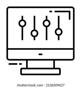 preferences vector icon. Illustration for graphic and web design.