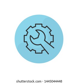 Preferences Vector Illustration, outline sign.
