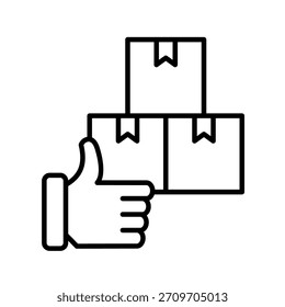 Preferred Outline Icon Vector Illustration