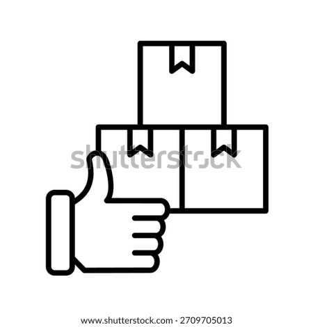 Preferred Outline Icon Vector Illustration