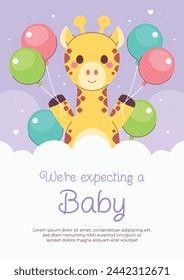 pregnancy announcement background. Gender reveal party background. Boy or girl reveal. gender announcement. Vector Illustration design for Poster, Banner, Flyer, Invitation, Card. blue and pink color.