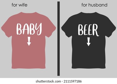 Pregnancy announcement t shirt design