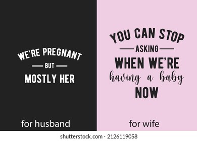 Pregnancy announcement t shirt design