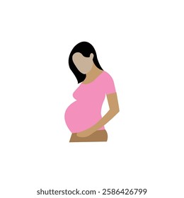 Pregnancy care linear icon. Prenatal period. Motherhood, parenthood. Expecting baby. Medical procedure. Thin line illustration. Contour symbol.